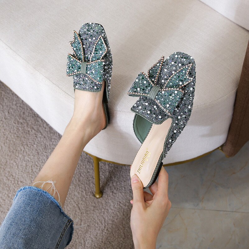 Pointed Toe Ladies Flat Mules