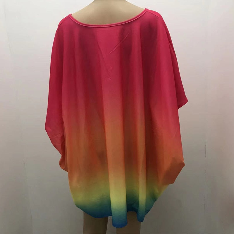 Oversized Batwing Sleeve Top