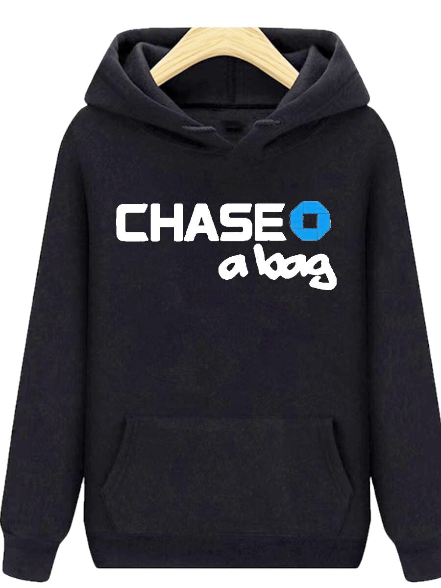 Ladies "Chase A Bag" Kanagroo Pocket Fleece Hooodie Sweatshirt