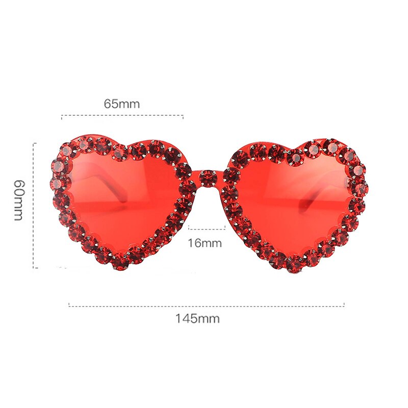 Heart Shaped Anti UV400 Fashion Sunglasses