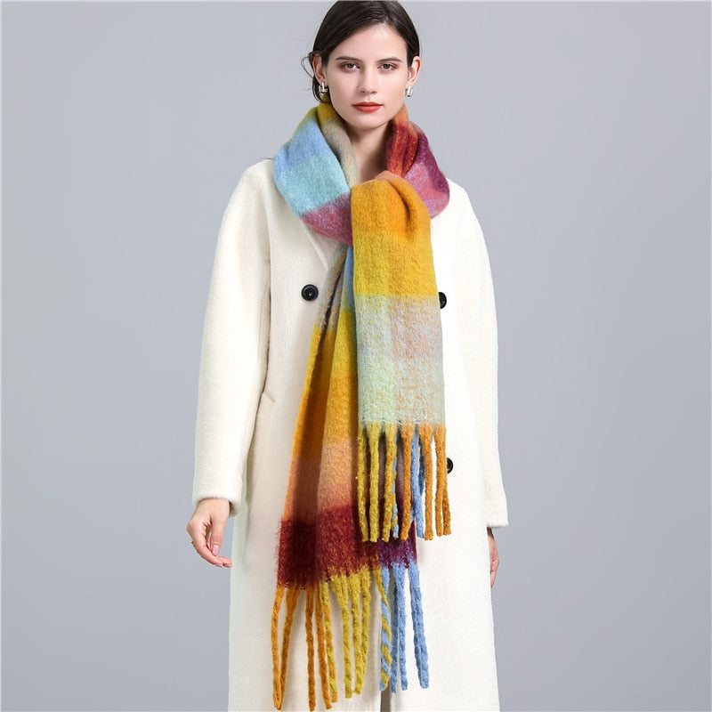 Cashmere Ladies Long Tassel Large Shawl Scarves