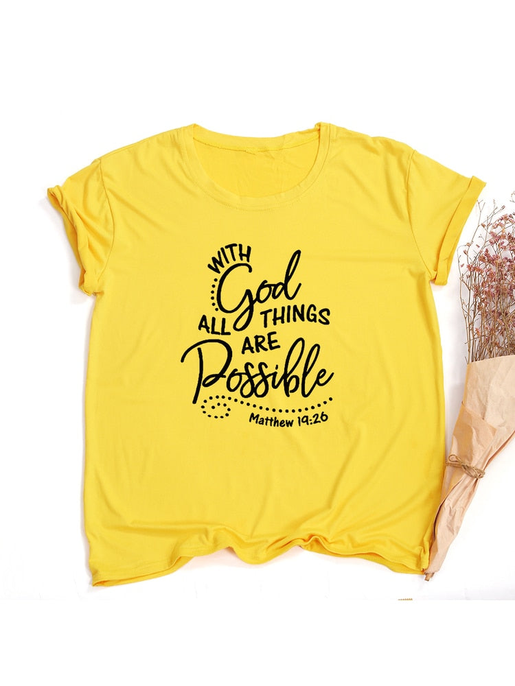 "Jesus Is My God King Everything" Women's Christian T-Shirts