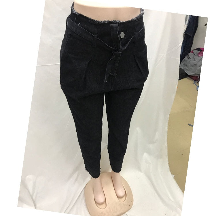 High Waist Loose Women's Harem Jeans