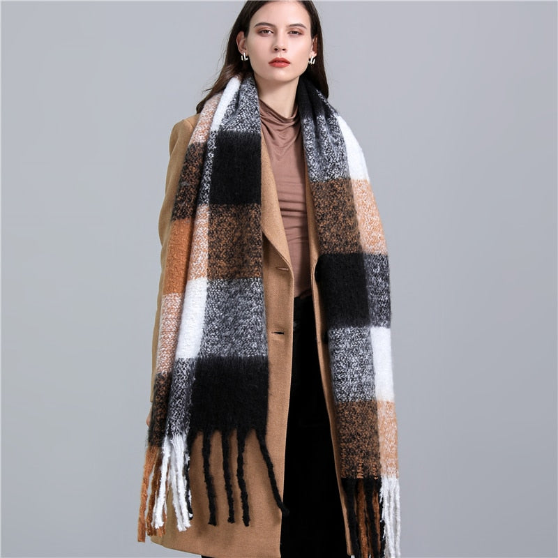 Cashmere Ladies Long Tassel Large Shawl Scarves