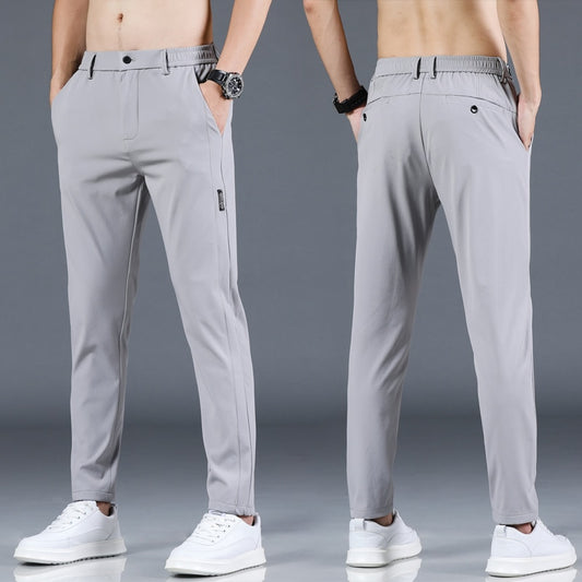 Men's Slim Fit Work Elastic Waist Pants