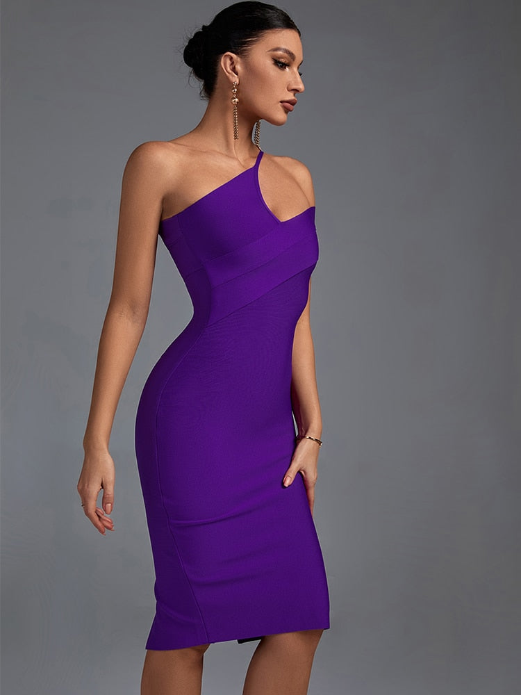 Bandage Bodycon Elegant Cut Out Evening Dress