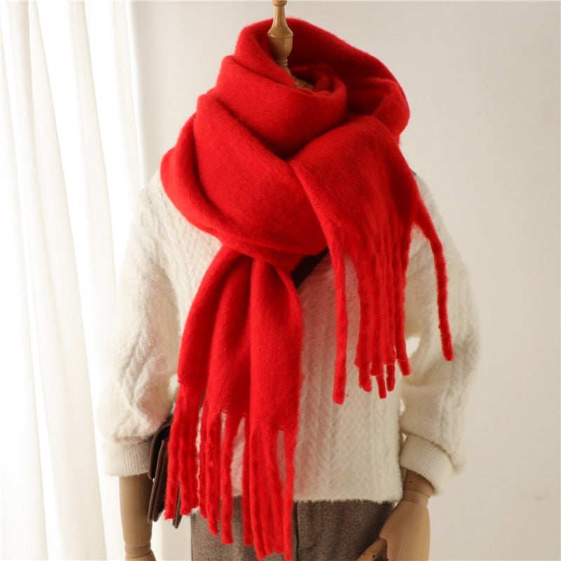 Cashmere Ladies Long Tassel Large Shawl Scarves