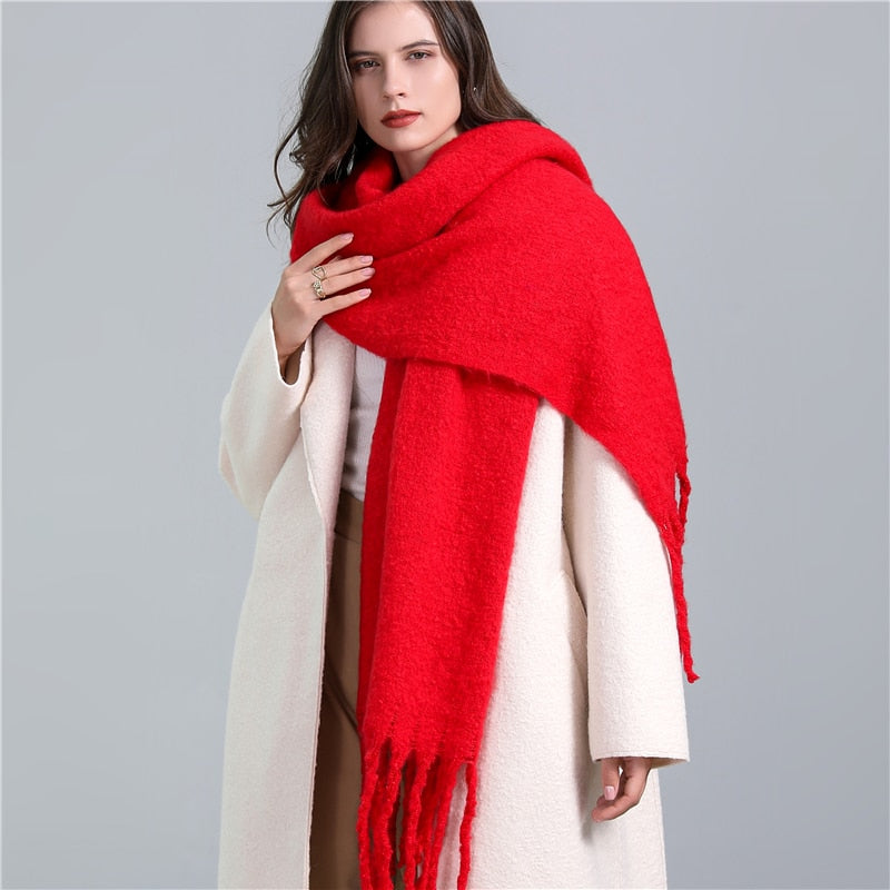 Cashmere Ladies Long Tassel Large Shawl Scarves