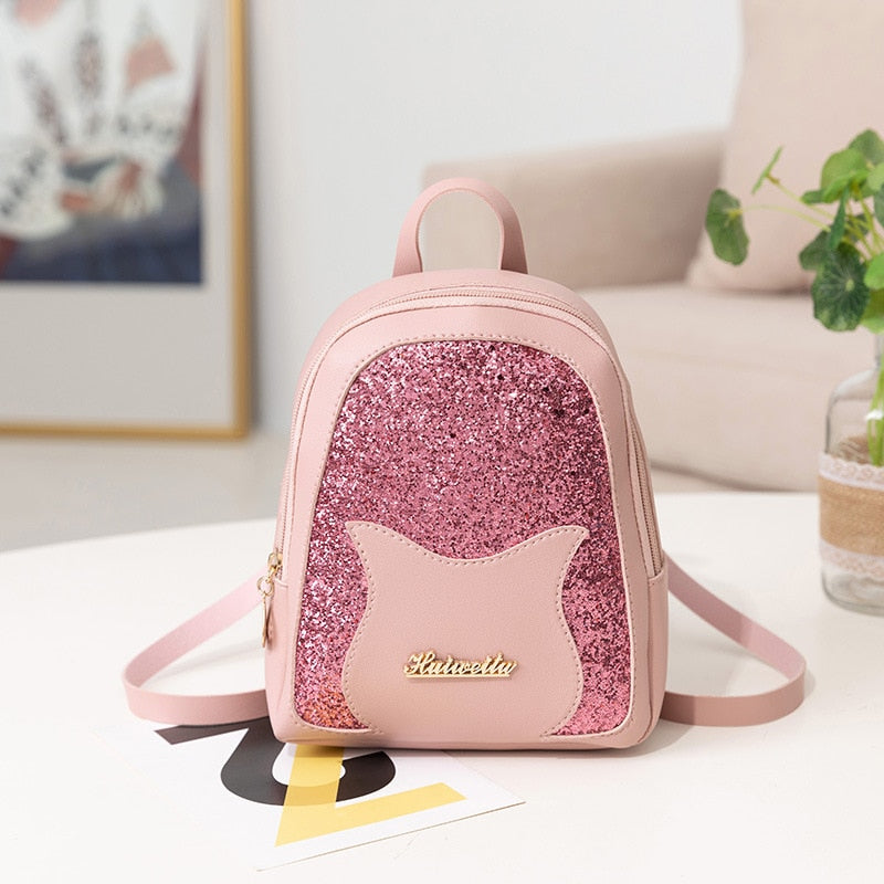 Ladies PU Leather Large Replica Backpacks