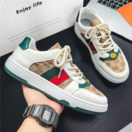 Men's Replica Monogram G Design Lace-Up Sneakers