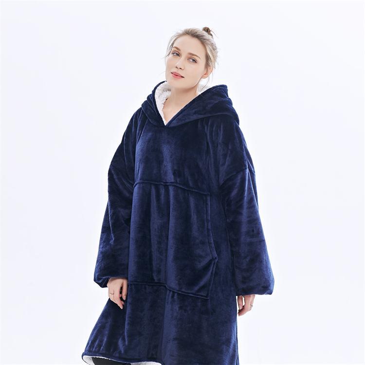 Oversized Hoodie Blanket w/ Sleeves