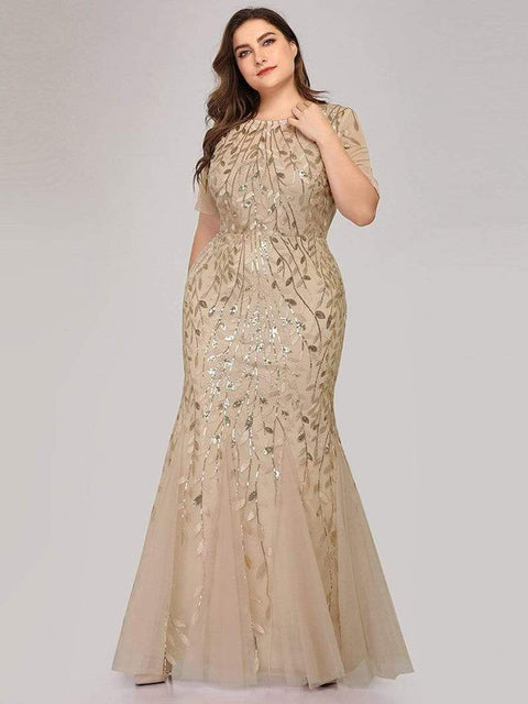 Mermaid Sequin Beaded Mesh Formal Evening Gown/Bridesmaid/Prom Dress